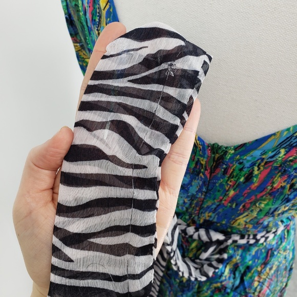 Minuet Abstract Mini Dress Sz S - Picture 7 of 7